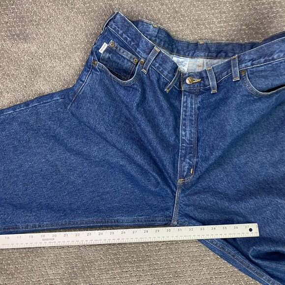 Carhartt B17 DST Relaxed Fit Jeans Men's 44 x 30 Measures 43 x 30 Blue Cotton - Picture 12 of 13